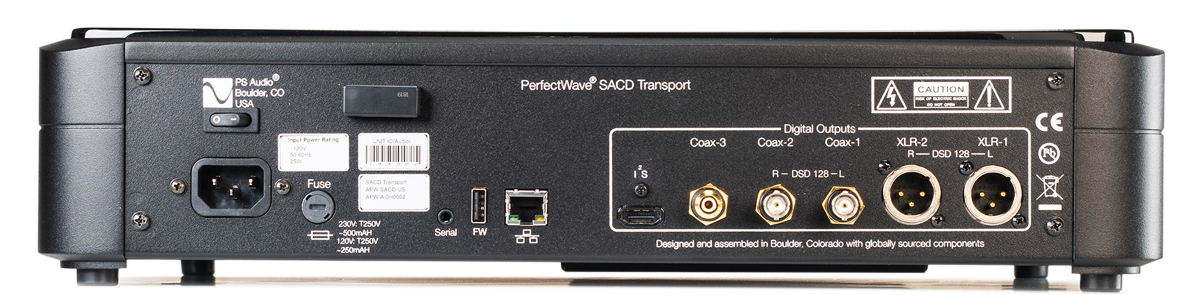 Specifications PerfectWave SACD Transport 