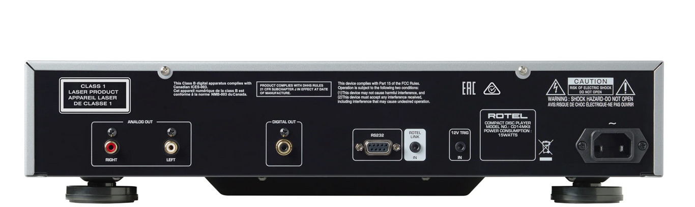 Specifications Rotel CD14KMII