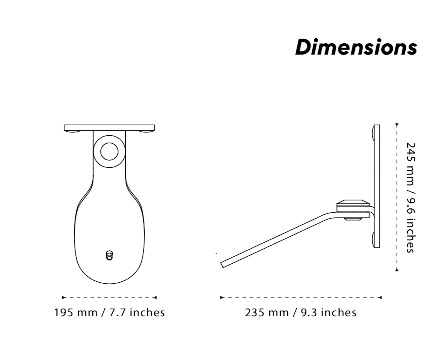 Phantom 98dB dimensions