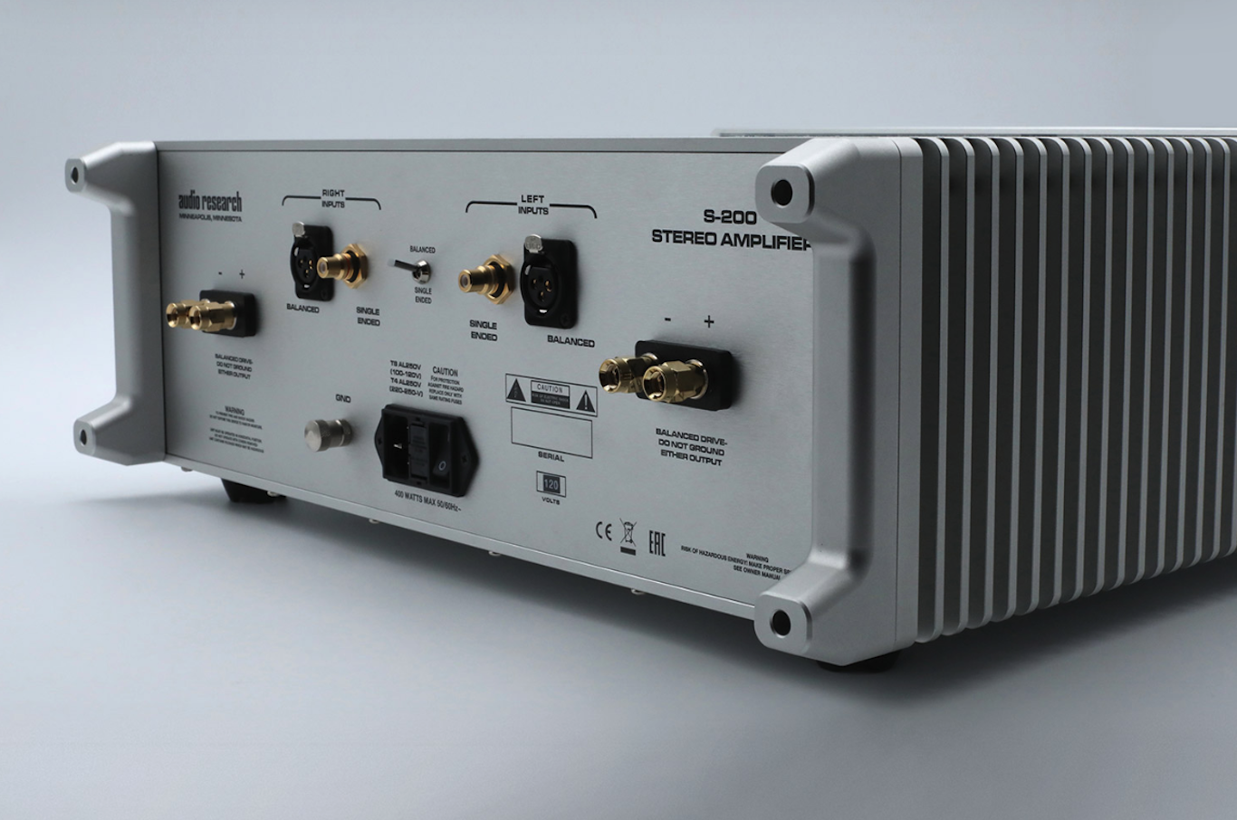 Audio Research S-200 rear