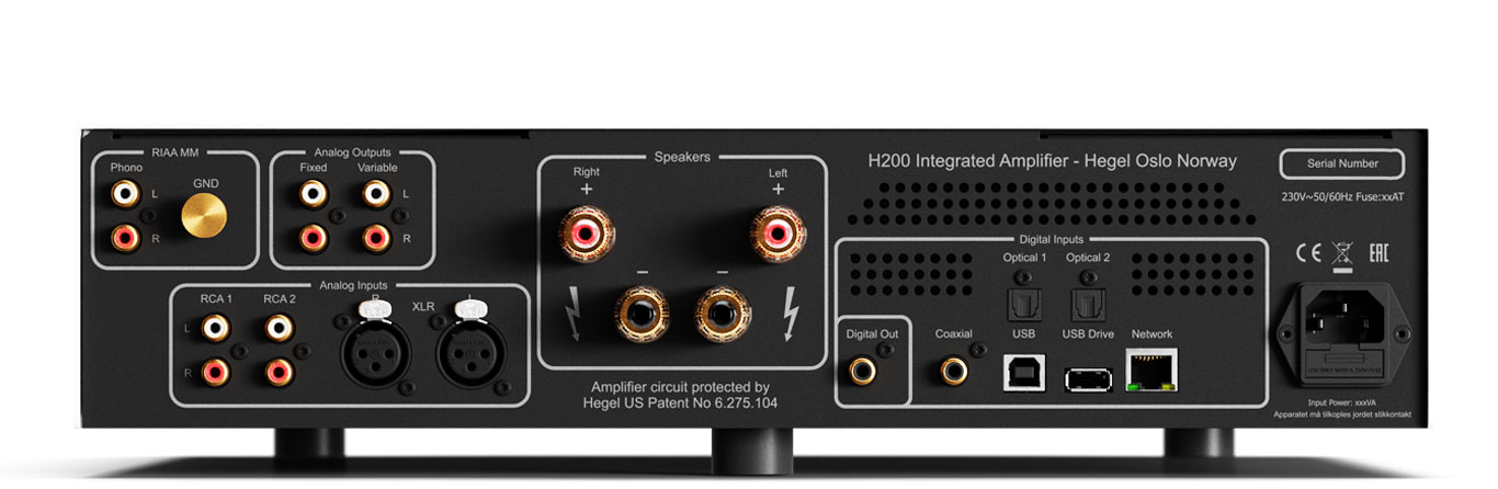 Specifications Hegel H200